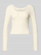 Only Slim Fit Langarmshirt mit Baumwoll-Anteil Modell 'JULIANE LIFE' i...