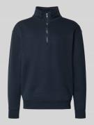 Blend Sweatshirt mit Troyer-Kragen Modell 'BRODY' in Marine, Größe 3XL