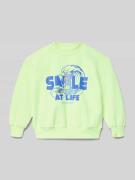 BILLIEBLUSH Sweatshirt mit Motiv-Print und Rundhalsausschnitt in Hellg...