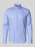 Tommy Hilfiger Tailored Slim Fit Freizeithemd aus Baumwoll-Mix in Bleu...