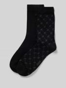 JOOP! Collection Socken aus Baumwoll-Mix im 2er-Pack in Black, Größe 3...