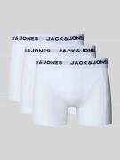 Jack & Jones Trunks mit elastischem Bund im 3er-Pack in Weiss, Größe L