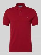 Tommy Hilfiger Regular Fit Poloshirt aus Baumwoll-Mix in Rot, Größe L