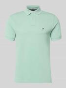 Tommy Hilfiger Regular Fit Poloshirt aus Baumwoll-Mix in Mint, Größe L