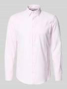 Jake*s Slim Fit Business-Hemd mit Kentkragen in Hellrosa, Größe 37/38