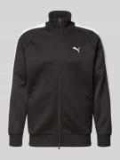 PUMA PERFORMANCE Sweatjacke mit Label-Print in Black, Größe L