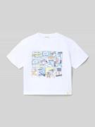 BILLIEBLUSH T-Shirt aus reiner Baumwolle in Weiss, Größe 104