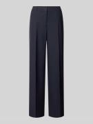 s.Oliver BLACK LABEL Wide Leg Stoffhose mit Bügelfalten in Marine, Grö...