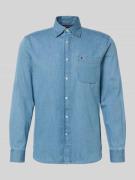Tommy Hilfiger Regular Fit Jeanshemd aus reiner Baumwolle in Bleu, Grö...
