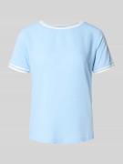 More & More T-Shirt aus Viskose-Elasthan-Mix mit Rundhalsausschnitt in...