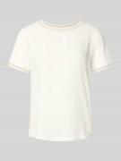 More & More T-Shirt aus Viskose-Elasthan-Mix mit Rundhalsausschnitt in...