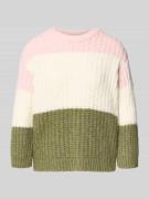 More & More Strickpullover mit Rundhalsausschnitt in Gruen, Größe 36