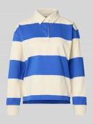 Gant Regular Fit Langarm-Poloshirt mit verdeckter Knopfleiste in Royal...