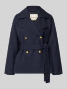 Gant Jacke mit Reverskragen und Bindegürtel in Marine, Größe L