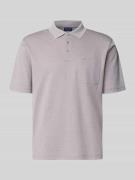 Christian Berg Men Regular Fit Poloshirt mit Brusttasche in Mittelgrau...