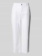 MAC Caprihose mit Paspeltaschen am Gesäß in Weiss, Größe 36