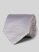 OLYMP Seidenkrawatte im Allover-Look (7,5 cm) in Silber, Größe 1