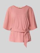 MOS MOSH Relaxed Fit Bluse aus Viskose-Mix Modell 'Rikas' in Hellrot M...