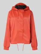 RAINS Jacke mit Abdeckleiste in Dunkelorange, Größe L