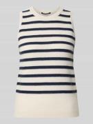 Luisa Cerano Pullunder aus Baumwoll-Kaschmir-Mix mit Rundhalsausschnit...