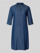 0039 Italy Relaxed Fit Minikleid aus Lyocell-Mix Modell 'Derry' in Jea...