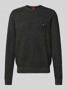 HUGO Regular Fit Pullover mit Schurwoll-Anteil Modell 'SETAL' in Mitte...