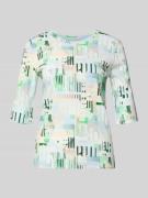 Marc Cain Slim Fit Longsleeve mit Rundhalsausschnitt in Offwhite, Größ...