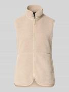 Didriksons Fleeceweste mit Stehkragen Modell 'SIV' in Beige, Größe 34