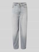 Drykorn Barrel Fit Jeans im Used-Look Modell 'FLOWN' in Hellgrau, Größ...