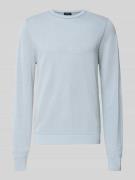 MAERZ Muenchen Strickpullover mit Rundhalsausschnitt in Hellblau, Größ...