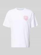 Edwin T-Shirt aus reiner Baumwolle Modell 'MUSIC CHANNEL' in Weiss, Gr...