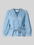 Bash Relaxed Fit Bluse in Denim-Optik Modell 'Lavina' in Hellblau, Grö...