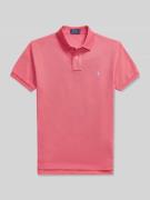 Polo Ralph Lauren Slim Fit Poloshirt aus reiner Baumwolle in Altrosa, ...