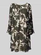 Swing Knielanges Cocktailkleid mit Schlüsselloch-Ausschnitt in Black, ...