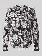 Emily Van den Bergh Blusenshirt mit V-Ausschnitt in BLACK, Größe 38