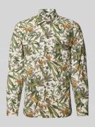 Lindbergh Regular Fit Freizeithemd aus Leinen-Baumwoll-Mix in Offwhite...