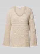 Be Pure Dutch Strickpullover mit Viskose-Anteil und Strukturmuster in ...
