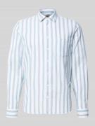 MAERZ Muenchen Regular Fit Freizeithemd mit Kentkragen in Tuerkis, Grö...