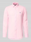 Polo Ralph Lauren Regular Fit Freizeithemd aus reinem Leinen in Rosa, ...