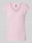 Pieces Relaxed Fit T-Shirt aus Modal-Mix Modell 'KAMALA' in Altrosa, G...