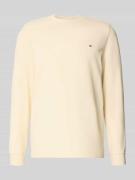 Christian Berg Men Pullover mit Label-Patch in Metallic Beige, Größe M
