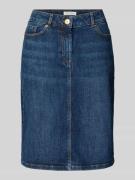 Christian Berg Woman Regular Fit Rock in Denim-Optik in Dunkelblau, Gr...