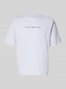 Tommy Hilfiger Regular Fit T-Shirt aus reiner Baumwolle in Hellgrau, G...