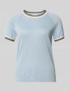 Jake*s Collection Regular Fit T-Shirt aus Viskose-Mix in Strick-Optik ...