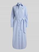 Polo Ralph Lauren Tailliertes Hemdblusenkleid aus reiner Baumwolle in ...