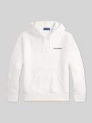 Polo Ralph Lauren Relaxed Fit Hoodie aus Baumwoll-Mix in Offwhite, Grö...