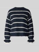 Zero Regular Fit Pullover in Strick-Optik in Marine, Größe L