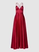 Jake*s Cocktail Abendkleid mit vorgeformten Cups in Dunkelrot Melange,...