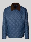 BOSS Regular Fit Steppjacke mit Cord-Kragen Modell 'C-COSMIX' in Blau,...