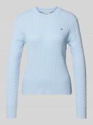 Tommy Hilfiger Slim Fit Pullover aus reiner Baumwolle in Hellblau, Grö...